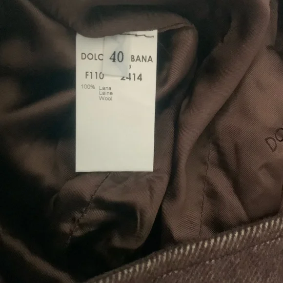 Vtg. Dolce & Gabbana Wool Pencil Skirt Size 40